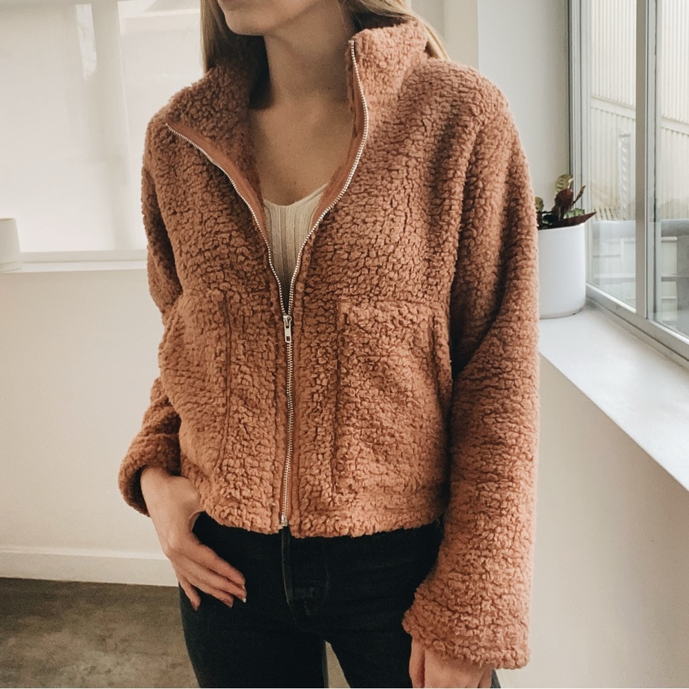 Camel Teddy Jacket - Picture 2 of 6